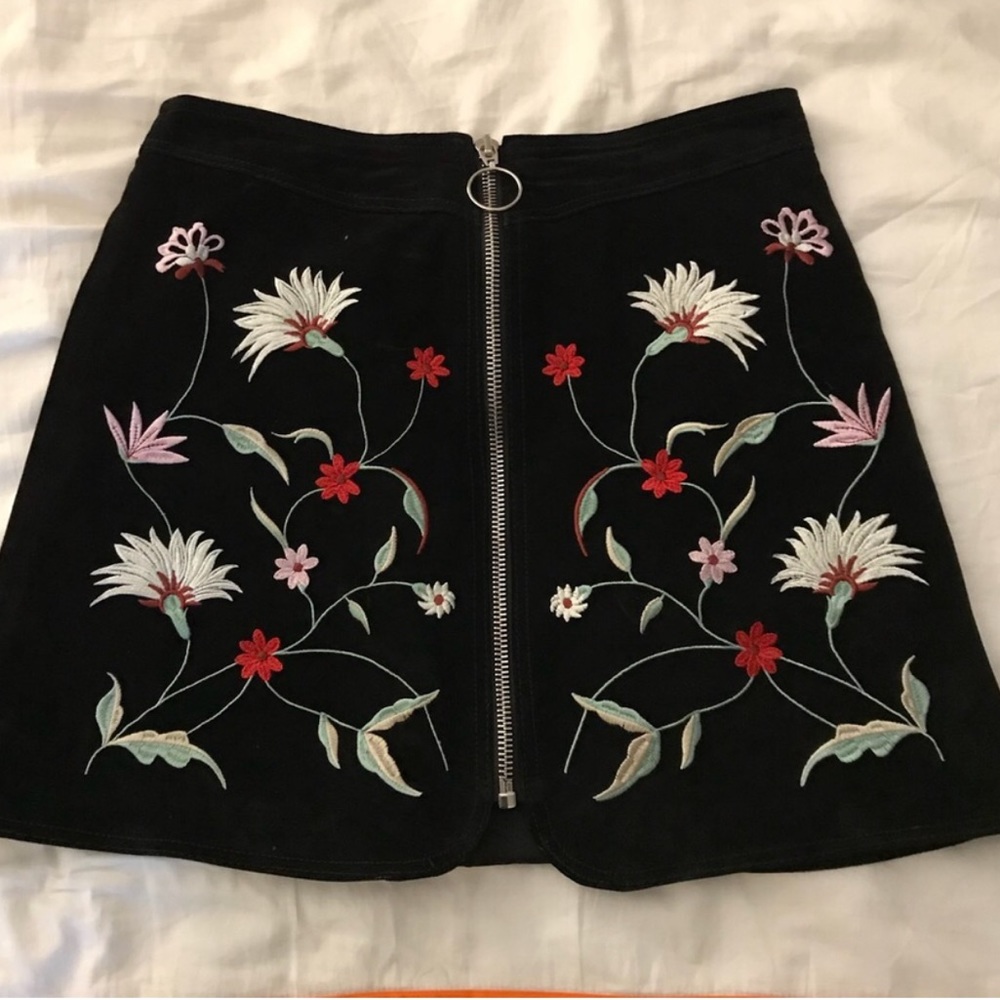 Zara Suede Mini Skirt
